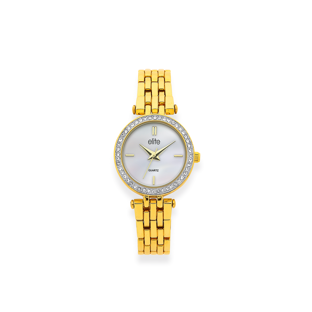 Gold tone store watch women's