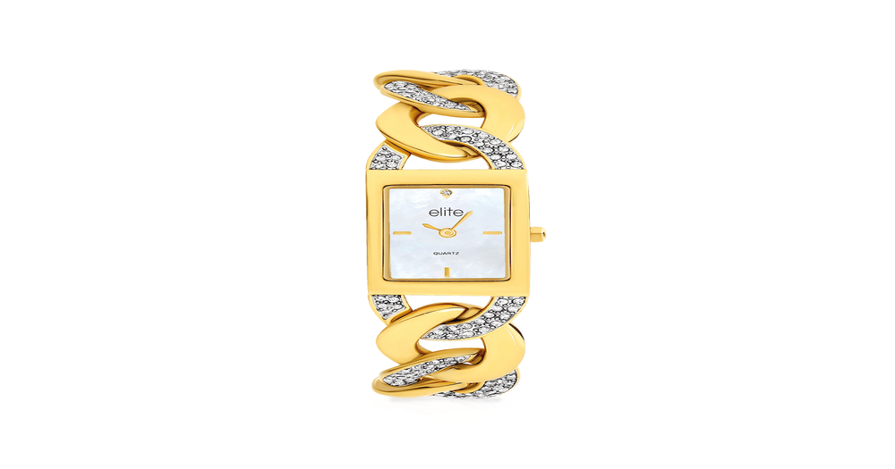 Elite Ladies Watch in Gold Prouds