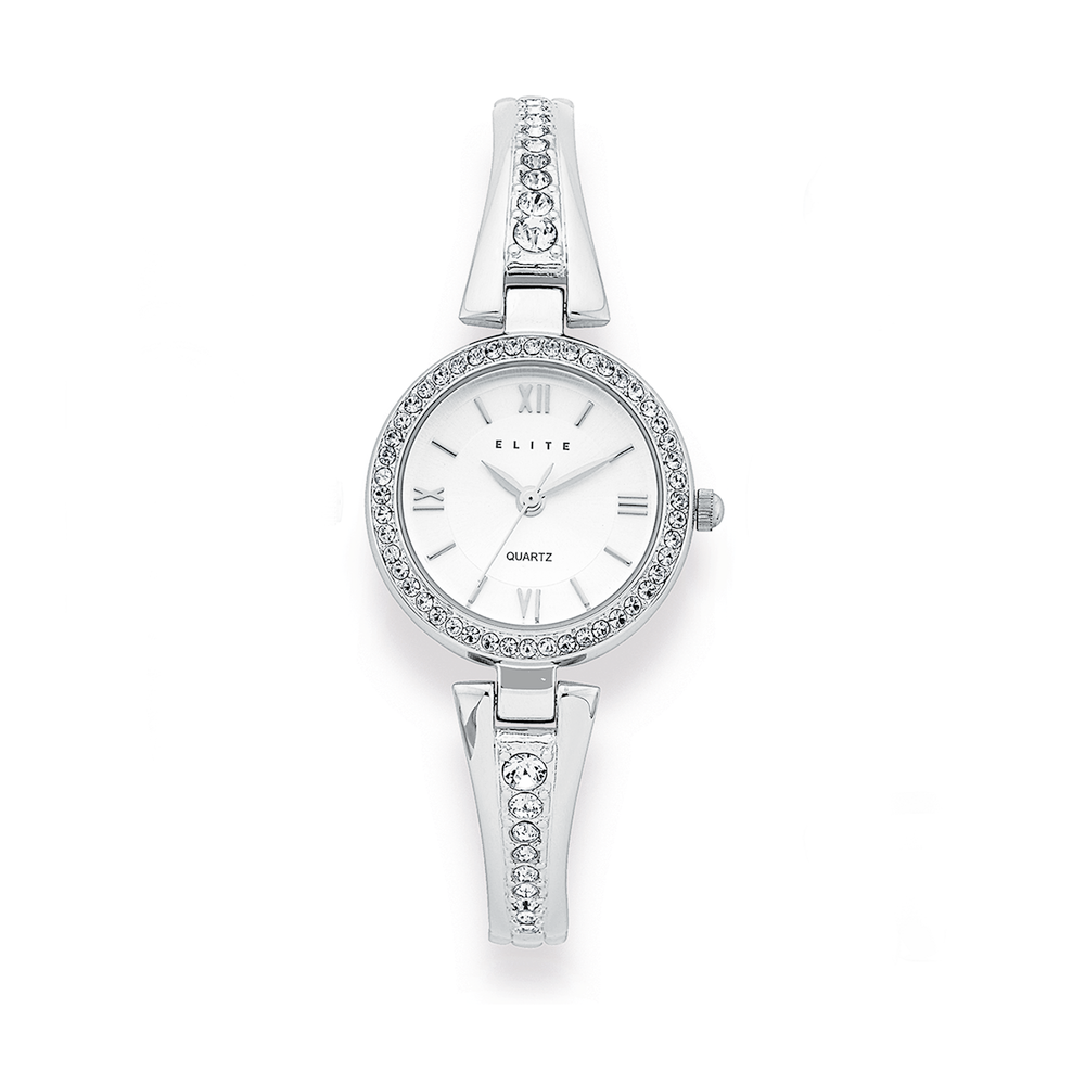 Elite Ladies Watch in Silver Prouds