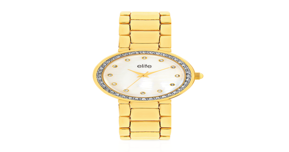 Elite Ladies Watch in Gold Prouds