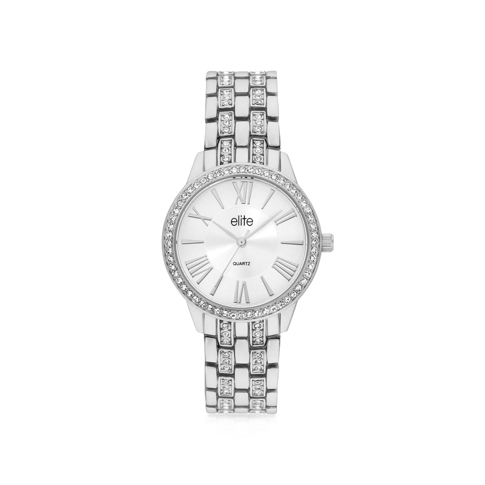 Elite Ladies Watch in Silver Prouds