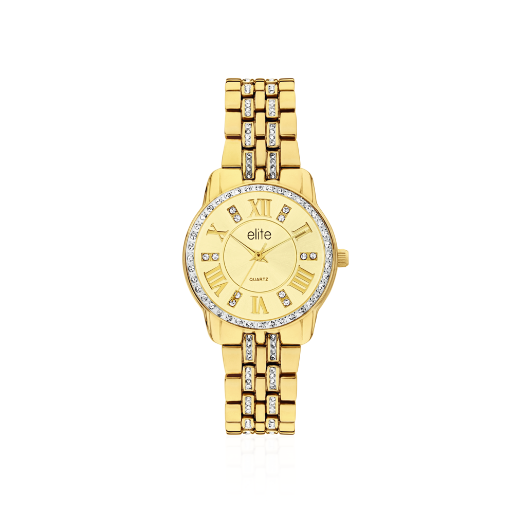 Elite Ladies Watch in Gold Prouds