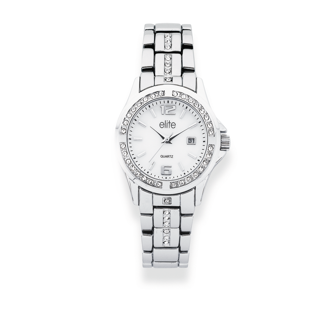 Elite Ladies Watch in Silver Prouds