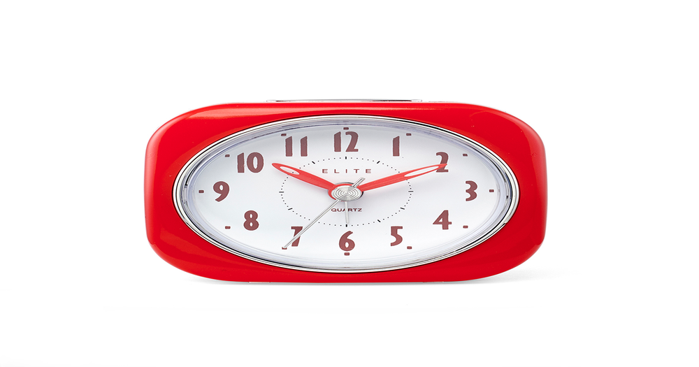 Elite Mini Red Alarm Clock Prouds