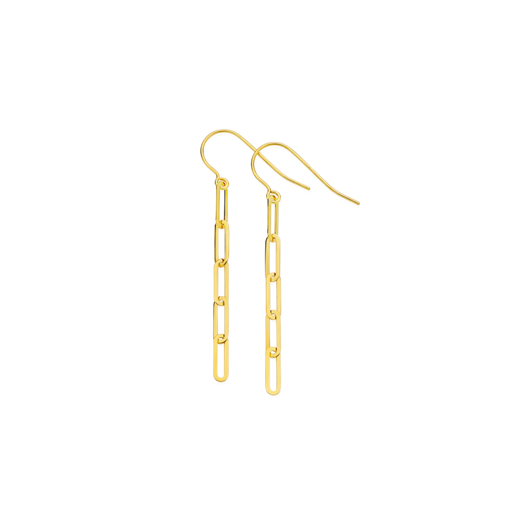 Paperclip chain earrings deals