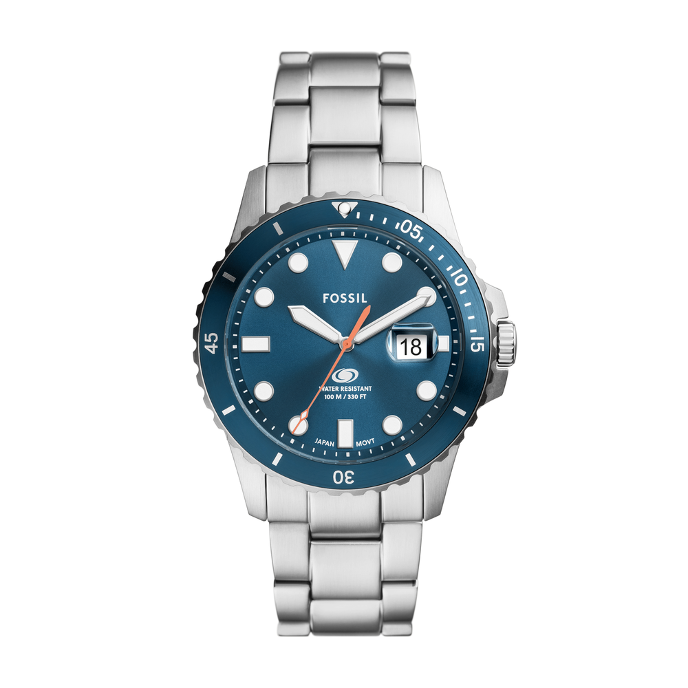 Fossil Blue Men s Watch in Silver Prouds
