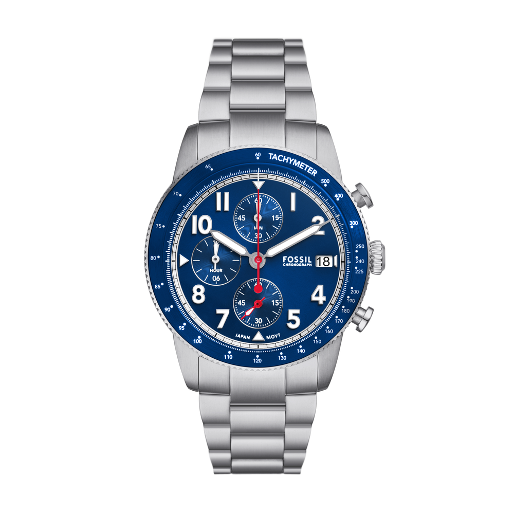 Fossil Sport Tourer Men s Watch in Silver Prouds
