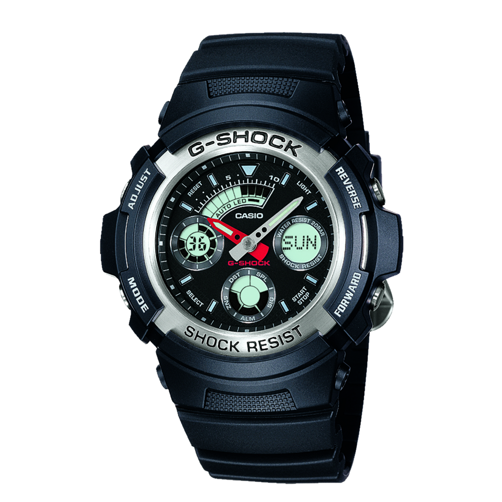 G shock Aw590 1 in Black Prouds