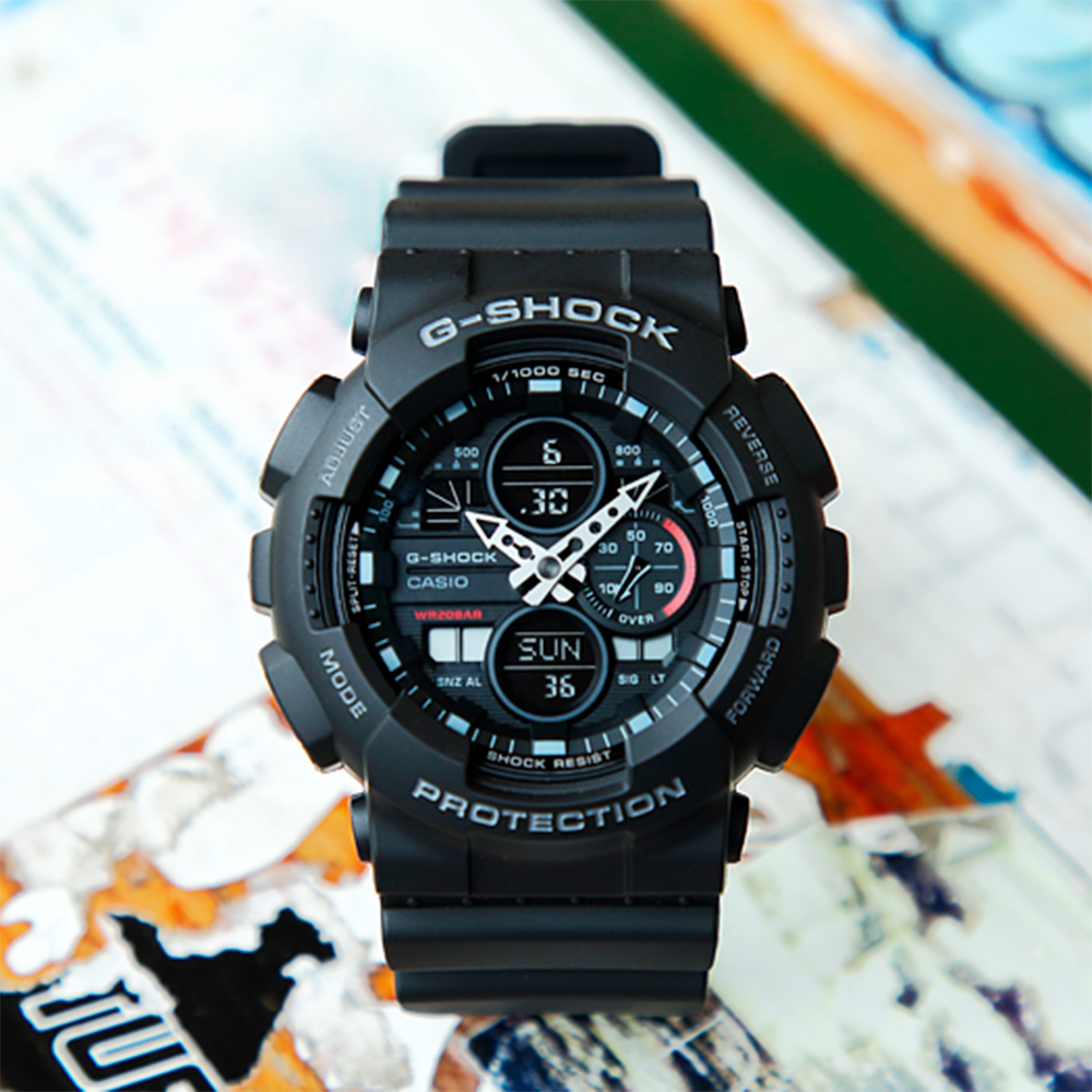 G-shock Ga140-1a1 in Black Prouds