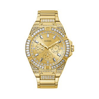 Gents Gold Tone Full Bling W0799G2 | Watches | Prouds The Jewellers