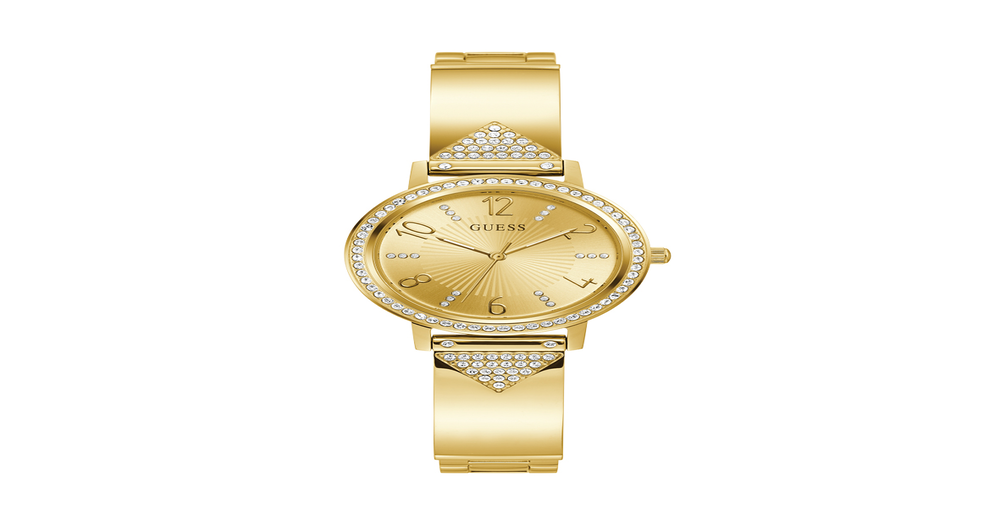 Guess Tri Luxe Ladies Watch in Gold Prouds