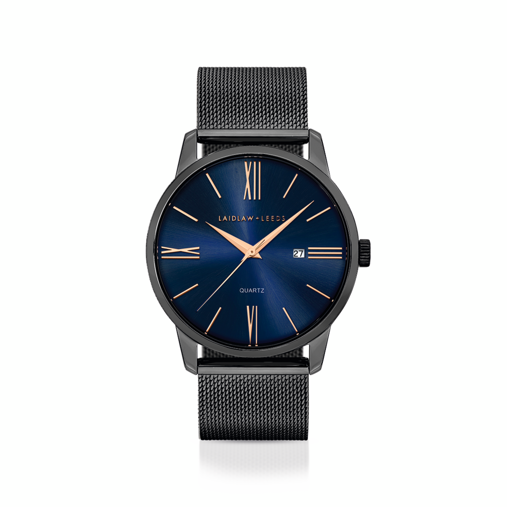Laidlaw + Leeds George Men's Watch in Black | Prouds