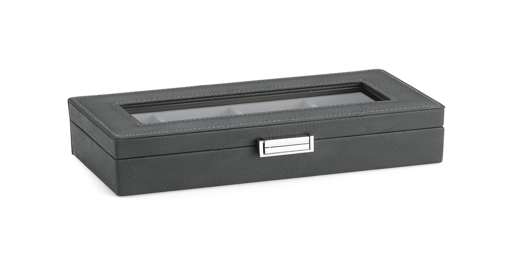 Maxx Men's Watch Box Grey 4 Piece Prouds