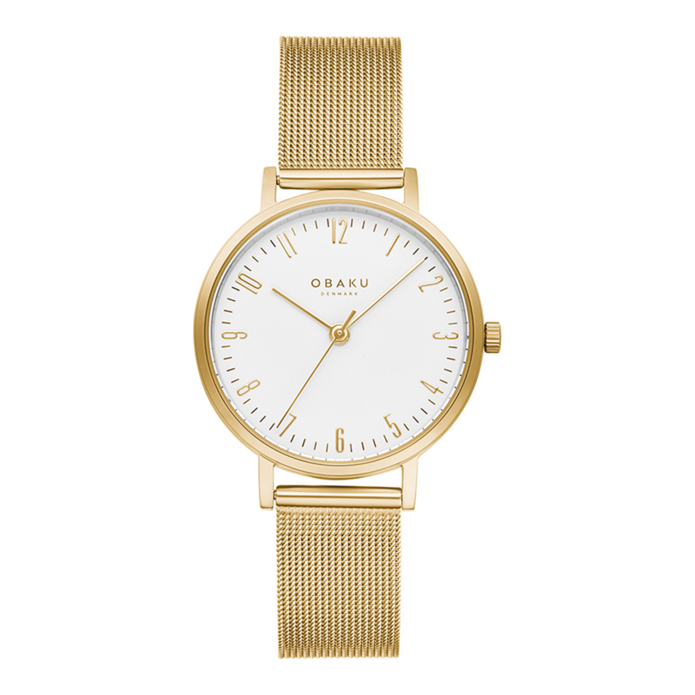 Obaku Brink Lille Gold Ladies Watch in Gold Prouds