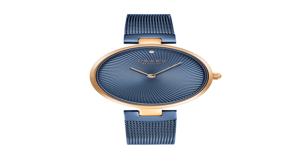 Obaku Diamant Ocean Ladies Watch in Blue Prouds