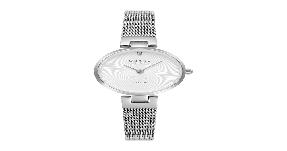 Obaku Diamant Petite Steel Ladies Watch in Silver Prouds