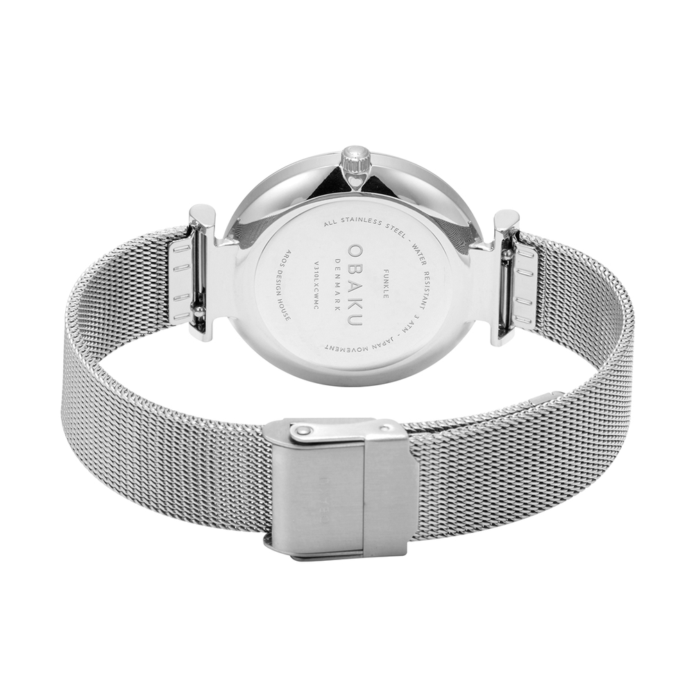 Obaku Funkle Steel Ladies Watch in Silver | Prouds