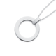 Open Circle Pendant in Sterling Silver 25mm