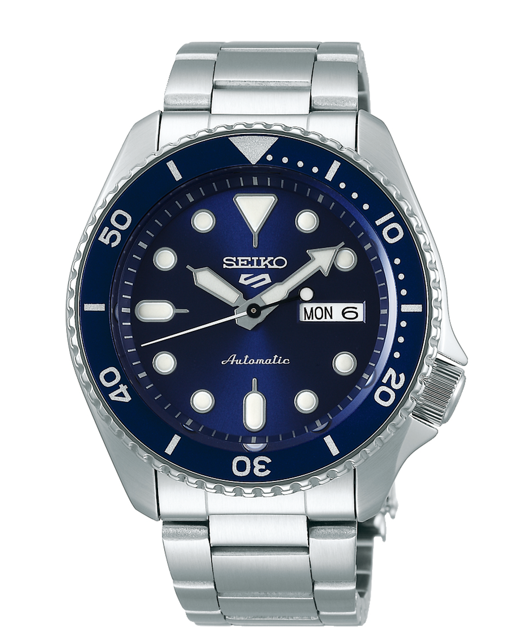 Seiko 5 Sports Men's Watch in Silver | Prouds