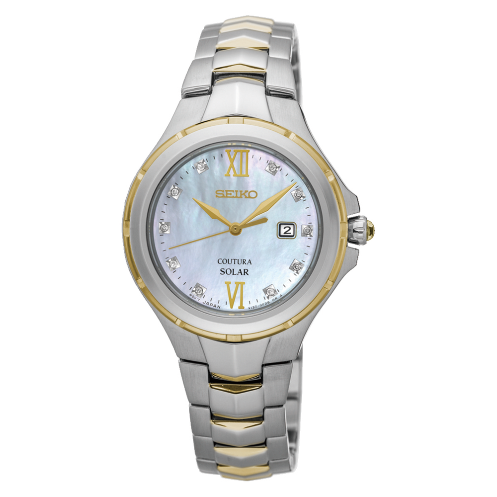 Seiko Ladies Coutura Solar Watch in Silver | Prouds