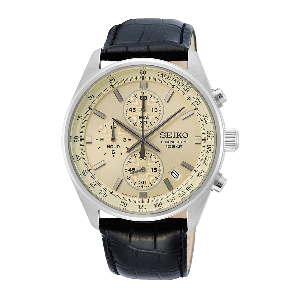 Seiko Men's Chronograph Watch in Silver | Prouds