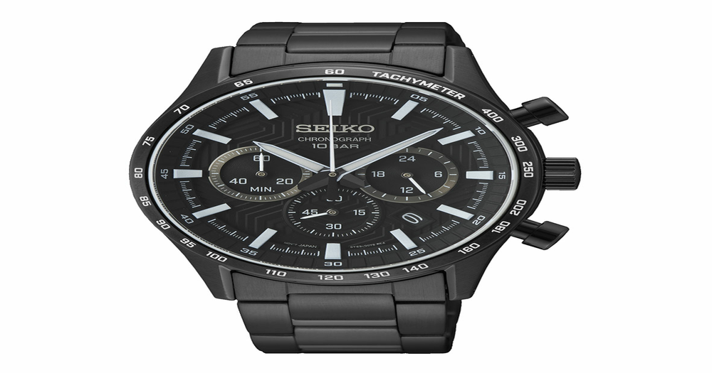 Seiko Men's Watch in Black Prouds