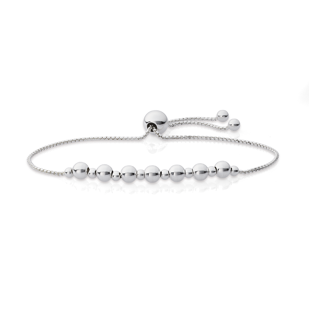 Silver 1+1 Multi-Bead Friendship Bracelet