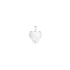 Silver 10mm Half Scroll Heart Locket Pendant