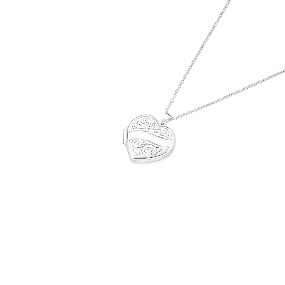 Silver 18mm Heart Locket