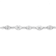 Silver 19cm Five Oval Filigree Bracelet