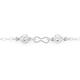 Silver 2 Heart Figure 8 Link Bracelet