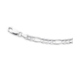 Silver 21cm 3+1 Figaro Bracelet