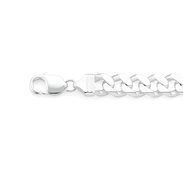 Silver 21cm Curb Bracelet