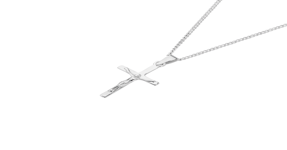 Silver 25mm Crucifix Pendant Prouds