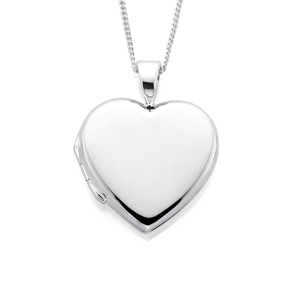 Sterling Silver Love Heart Necklace Prouds Heart Necklace Sister