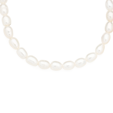 Silver 6mm Rice F/W Pearl Bracelet