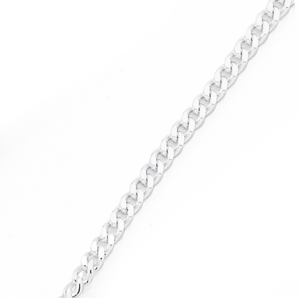 Silver 40cm Curb Chain