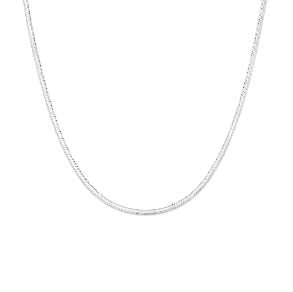 Silver 40cm Snake Chain - Made In Italy