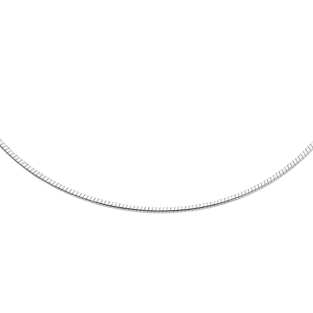Sterling silver on sale omega necklace