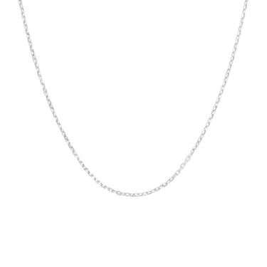SILVER 45+5CM DIA-CUT CABLE CHAIN