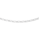 Silver 45cm 1+1 Figaro Chain