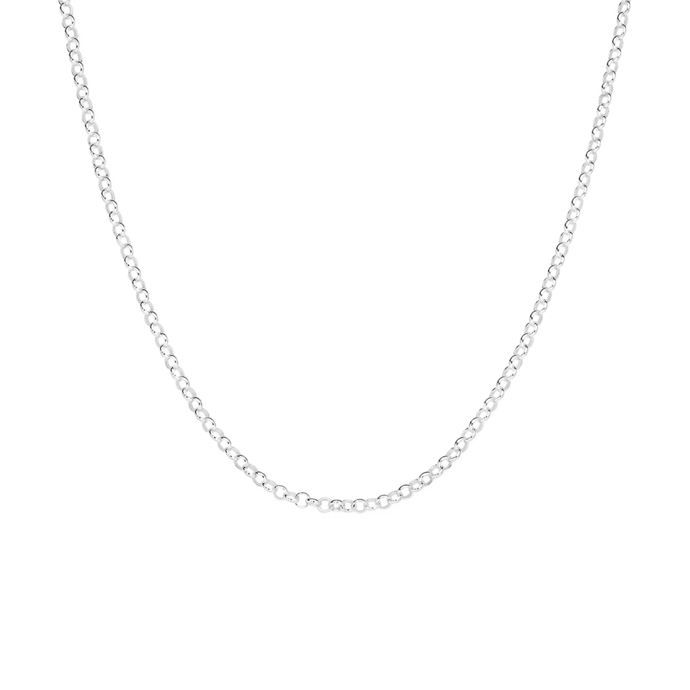 Silver 45cm Belcher Chain - Made In Italy