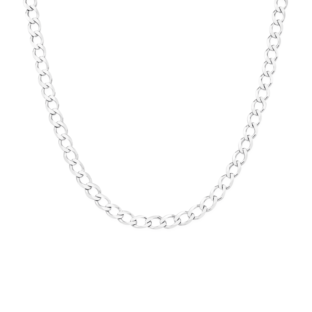 Silver 45cm Curb Chain Made In Italy Prouds