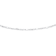 Silver 45cm Dia Cut & Plain Beaded Chain