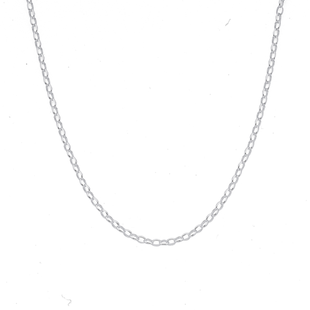 Belcher Chain White Gold Chain Prouds Prouds Belcher Chain 45cm