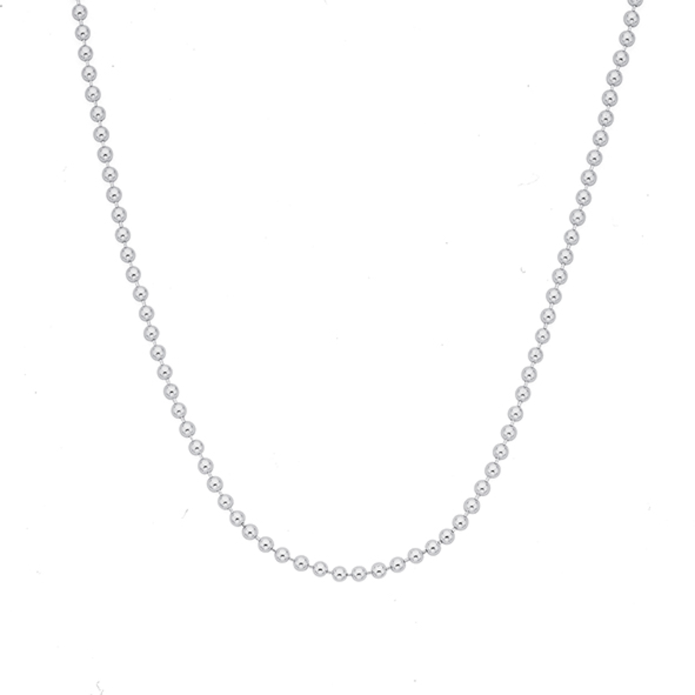 Silver 50cm Fine Ball Chain | Prouds