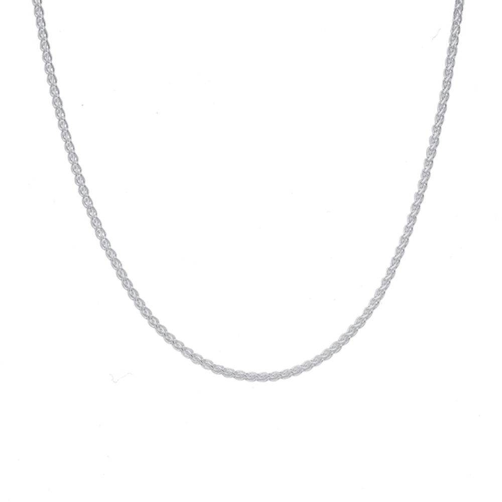 Silver 50cm Wheat Chain