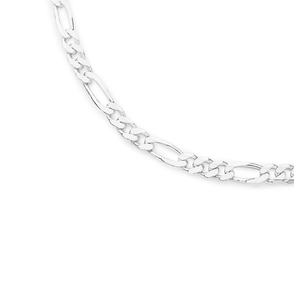 Silver 55cm Figaro 3+1 Curb Chain Prouds