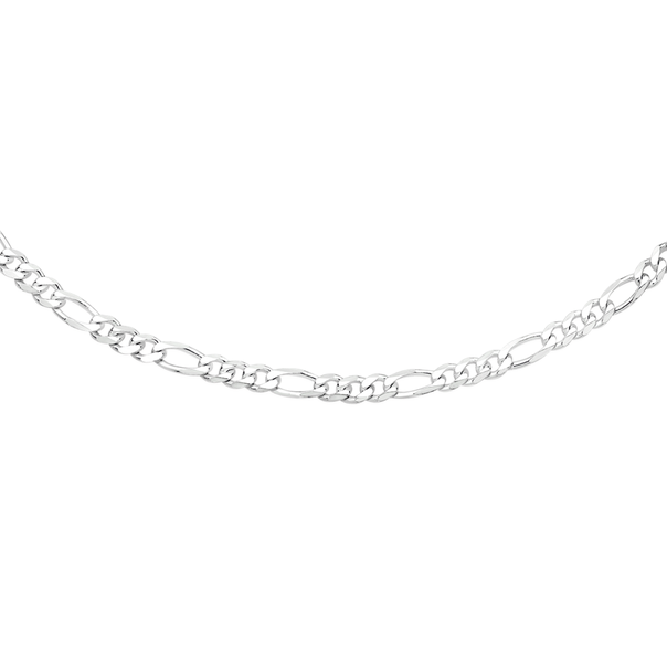 Silver 55cm Figaro Chain