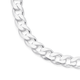 Silver 55cm Flat Dia Cut Curb Chain